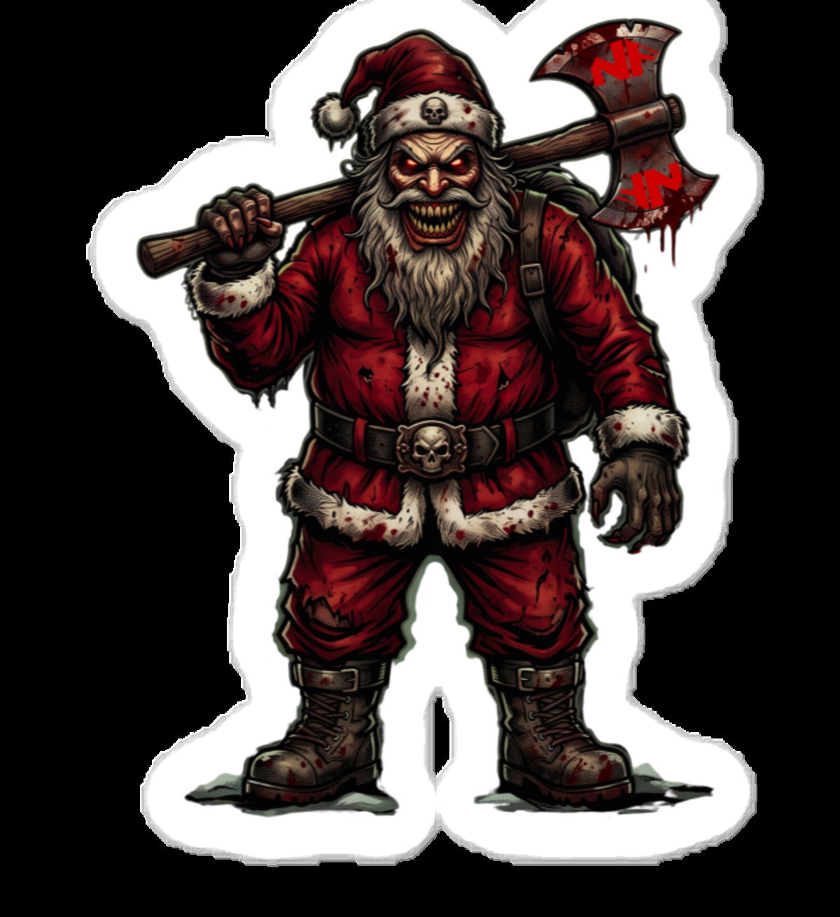 Santa Clause Vinyl Sticker
