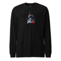 Horrible Snowman Unisex Long Sleeve Tee, Black, flat front