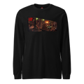 Santa's Wicked Workshop Unisex Long Sleeve Tee, Black, flat front