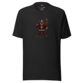 Santa Clause Unisex Tee, Black Heather, flat front
