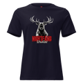 Nightfang Reindeer Women's Tee, Navy, flat front